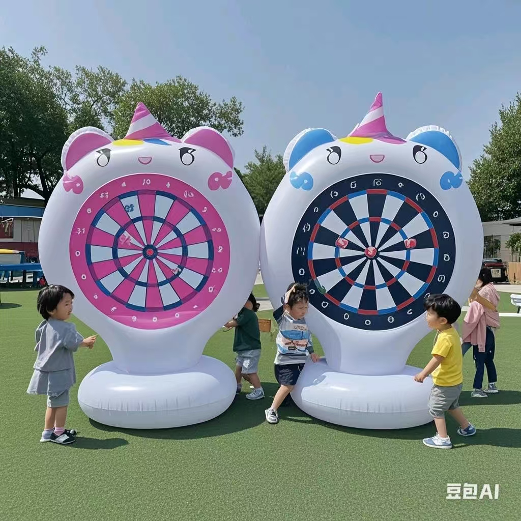 Party Games Birthday - Inflatable Unicorn Throwing Game Target Sticky