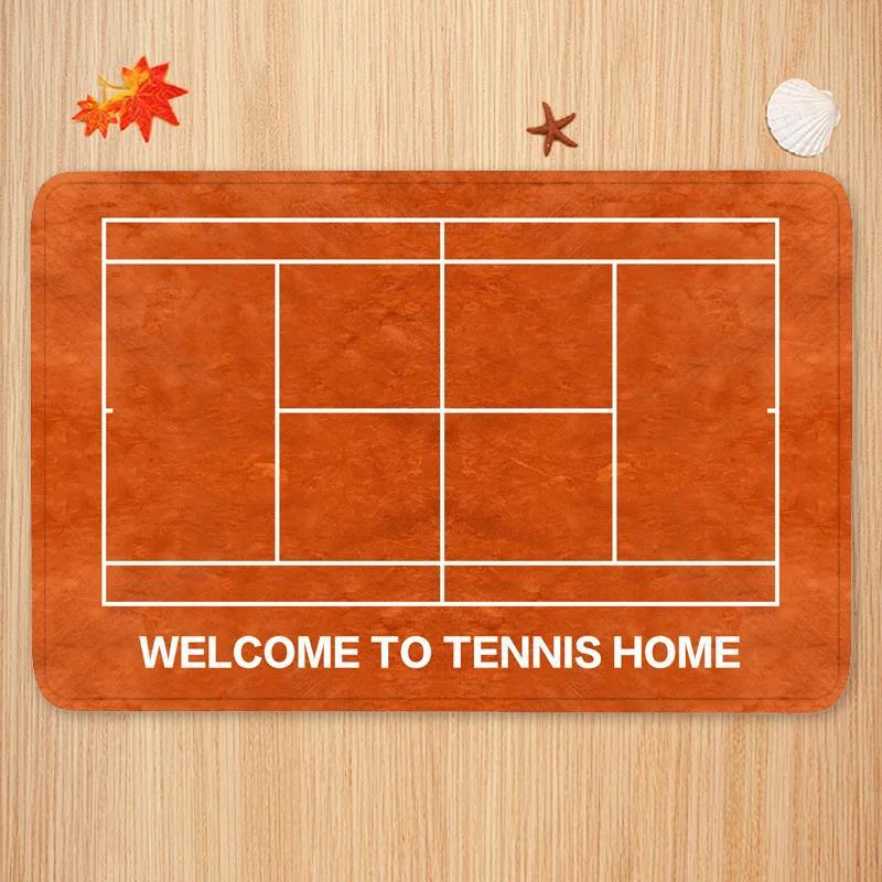 Sports Theme Carpet Mat Tennis - Badminton Set Garden recension och pris