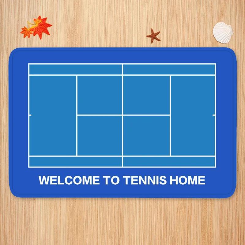 Sports Theme Carpet Mat Tennis - Badminton Set Garden recension och pris