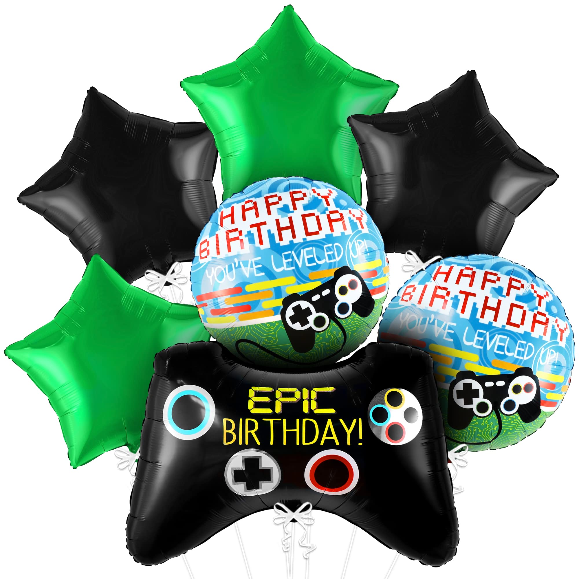 7pcs Video Game Mylar Balloons - Party Games Using Balloons recension och pris