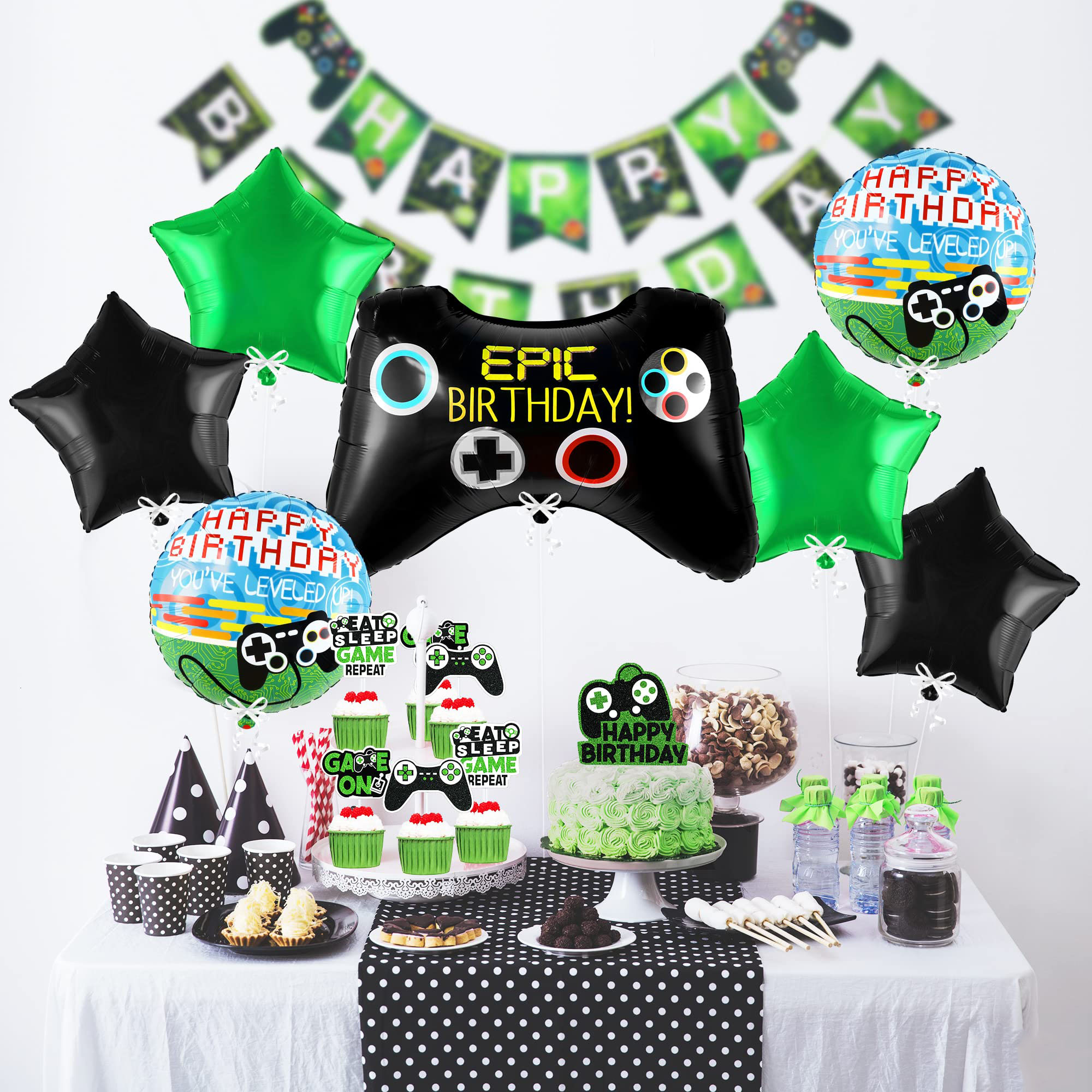 7pcs Video Game Mylar Balloons - Party Games Using Balloons recension och pris