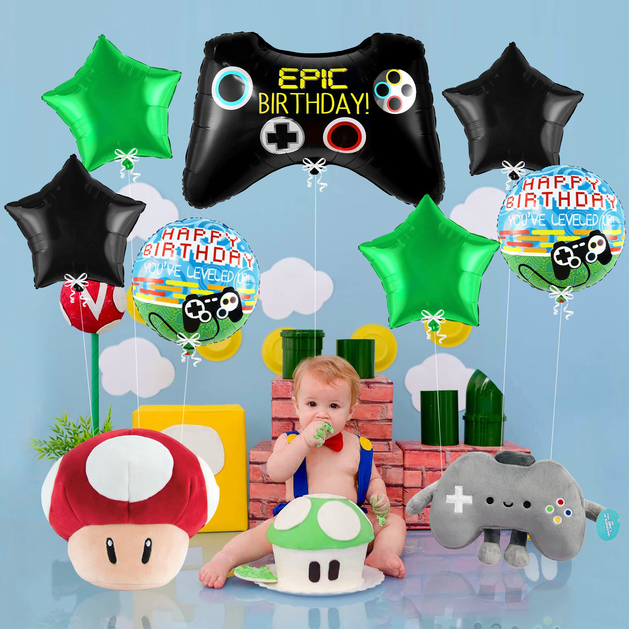 7pcs Video Game Mylar Balloons - Party Games Using Balloons recension och pris