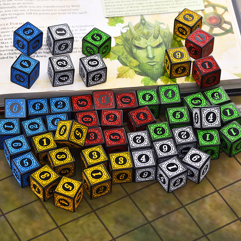 10PCS/Set Acrylic Dice Set D6  - Party Games Group recension och pris