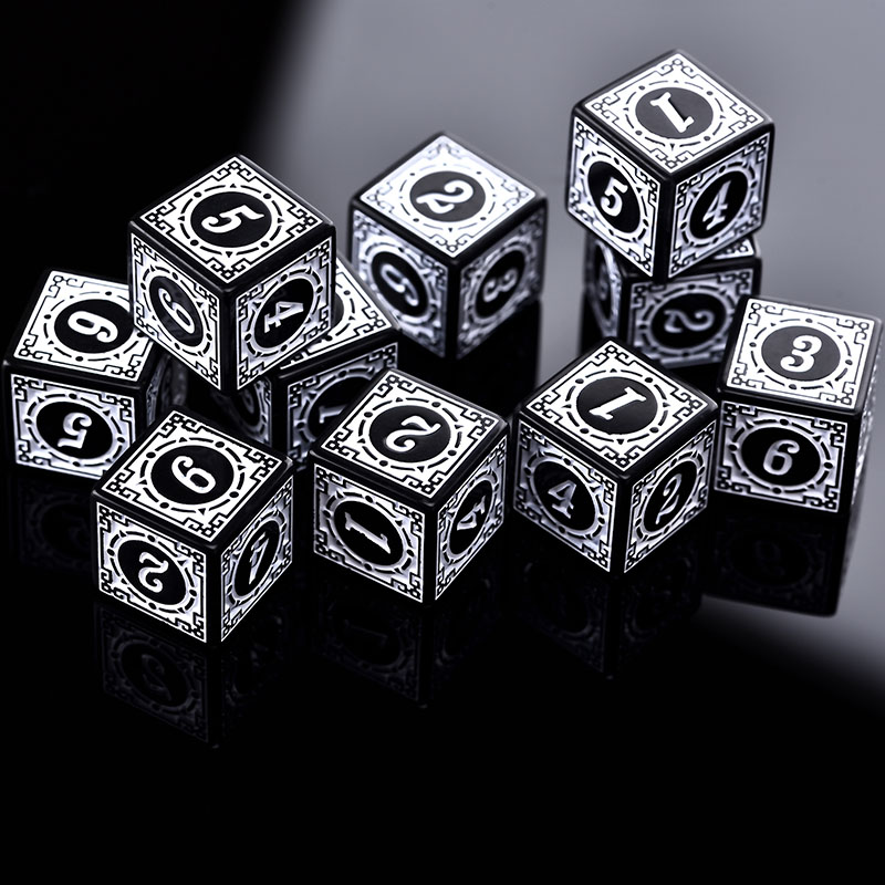 10PCS/Set Acrylic Dice Set D6  - Party Games Group recension och pris