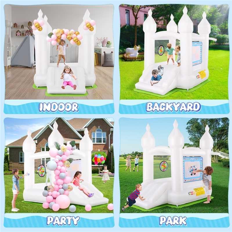 Inflatable Bounce House with S - Party Games Using Balloons recension och pris