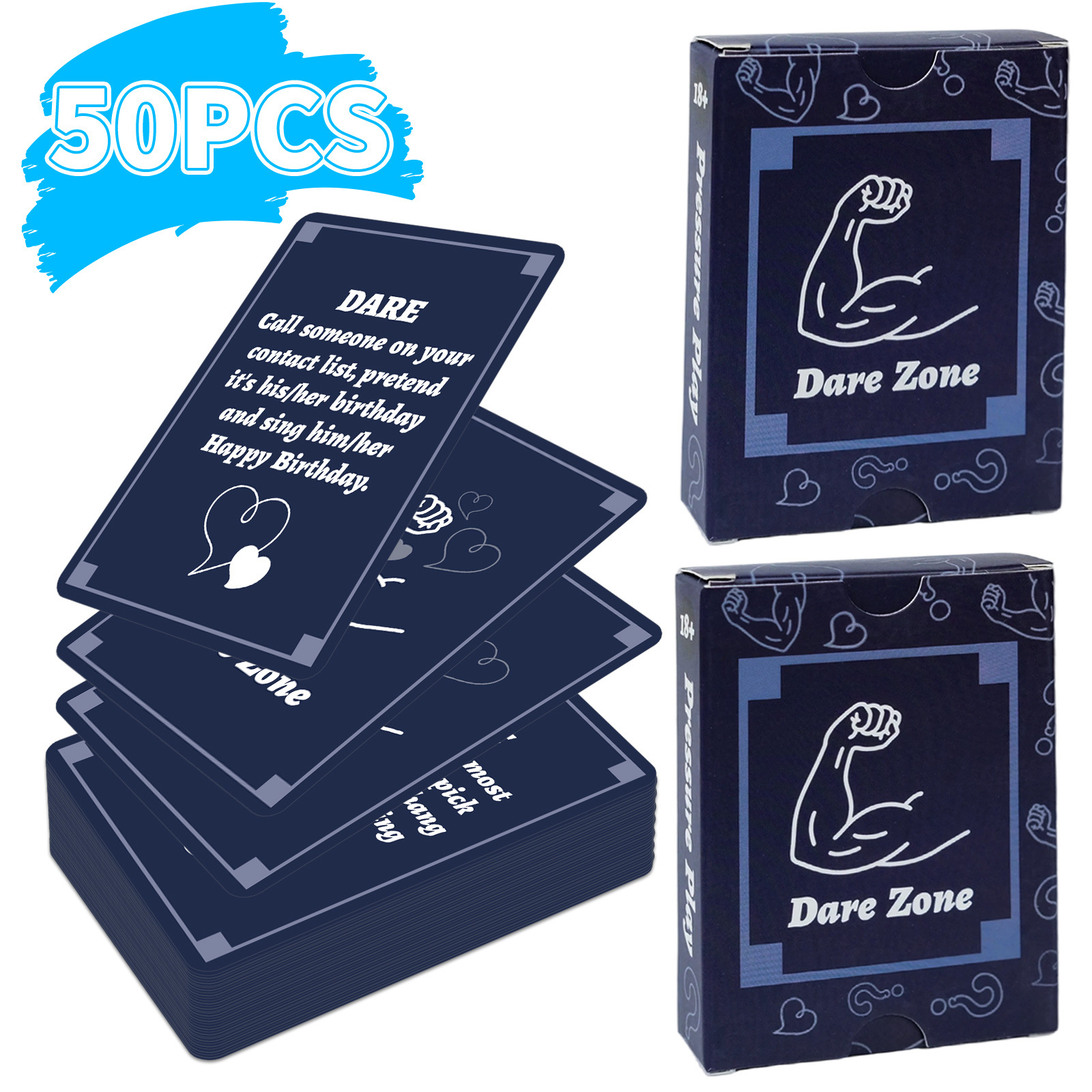 50Pcs Party Game Cards for Adu - Party Games Group recension och pris