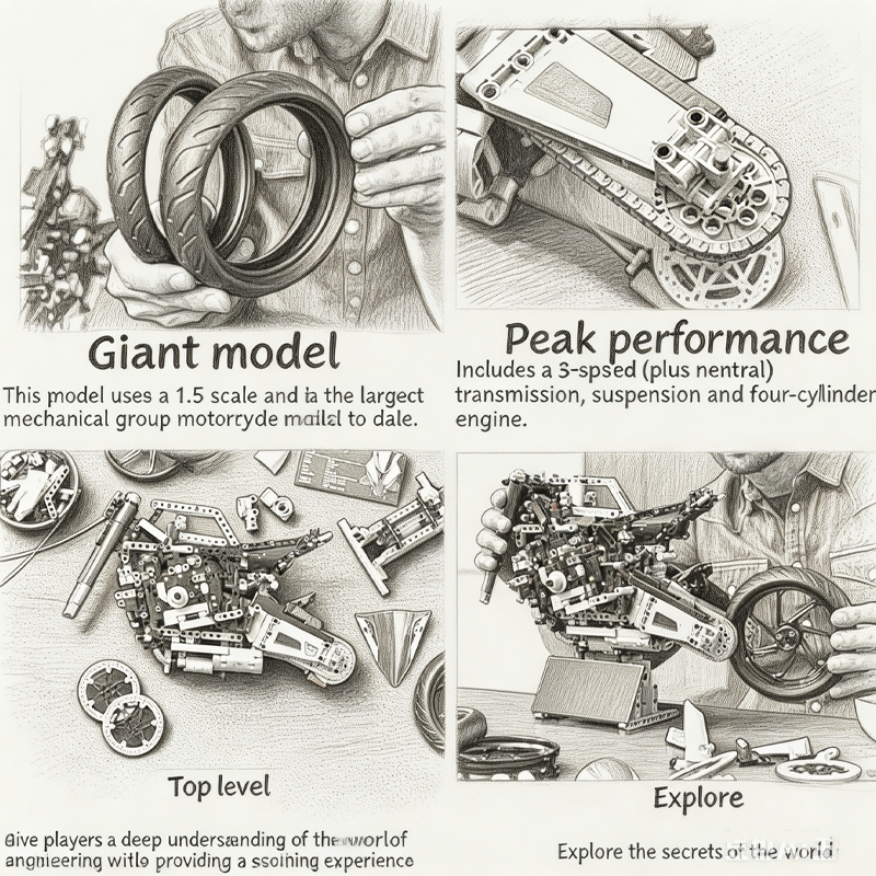 Motorcycle Building Bocks Simu - Party Games Group recension och pris