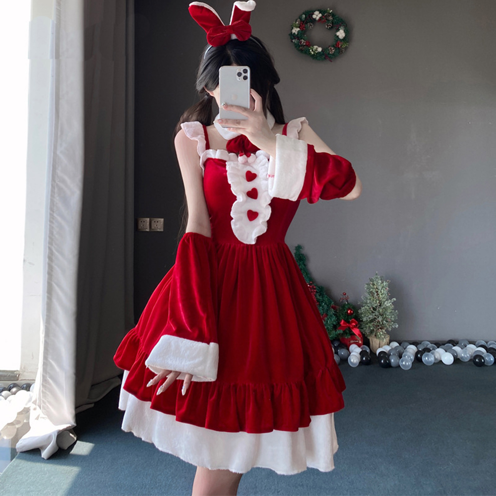 Christmas Vintage Dress Velvet - Party Games Bunny recension och pris