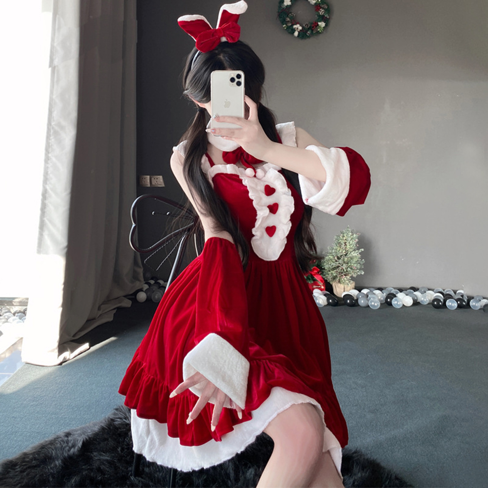 Christmas Vintage Dress Velvet - Party Games Bunny recension och pris