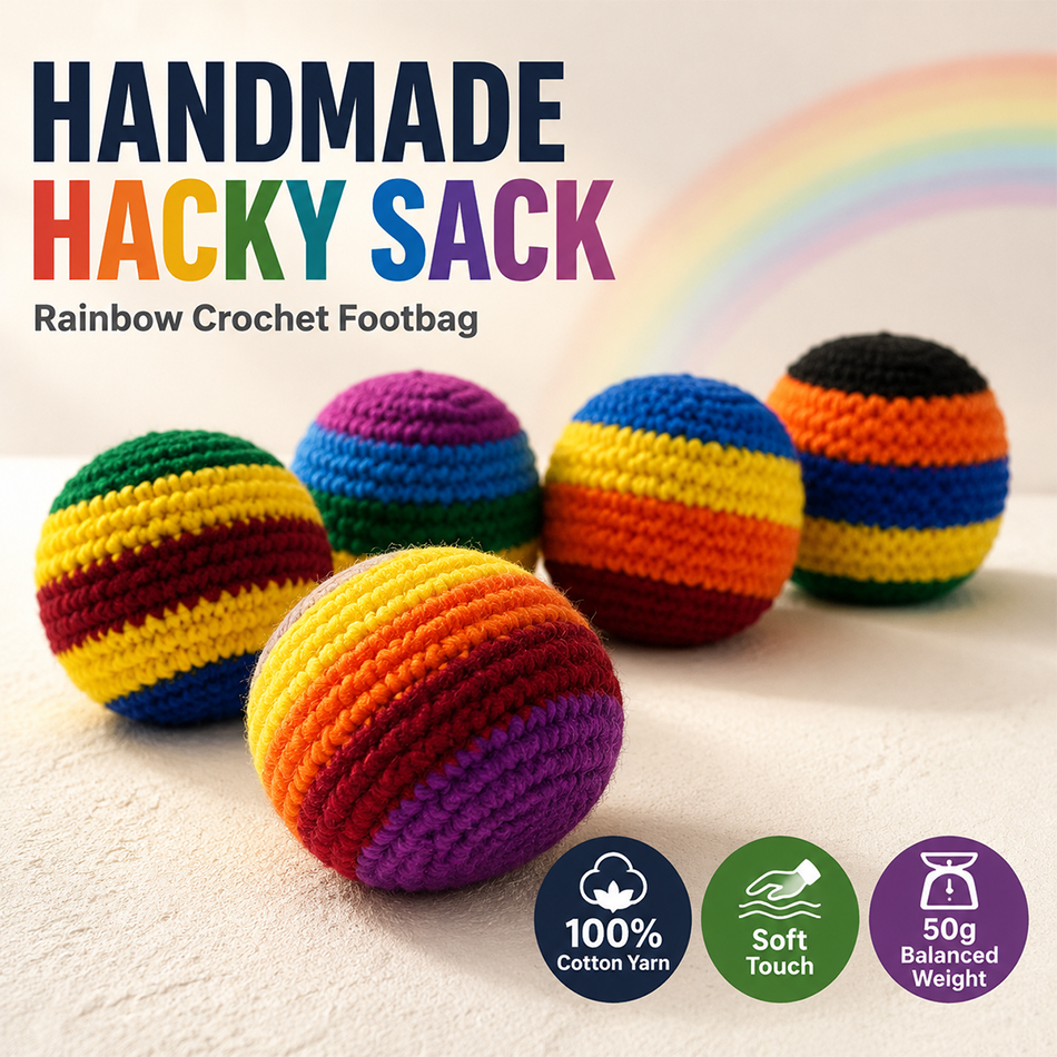Hacky Sack Rainbow Striped Han - Party Games Group recension och pris