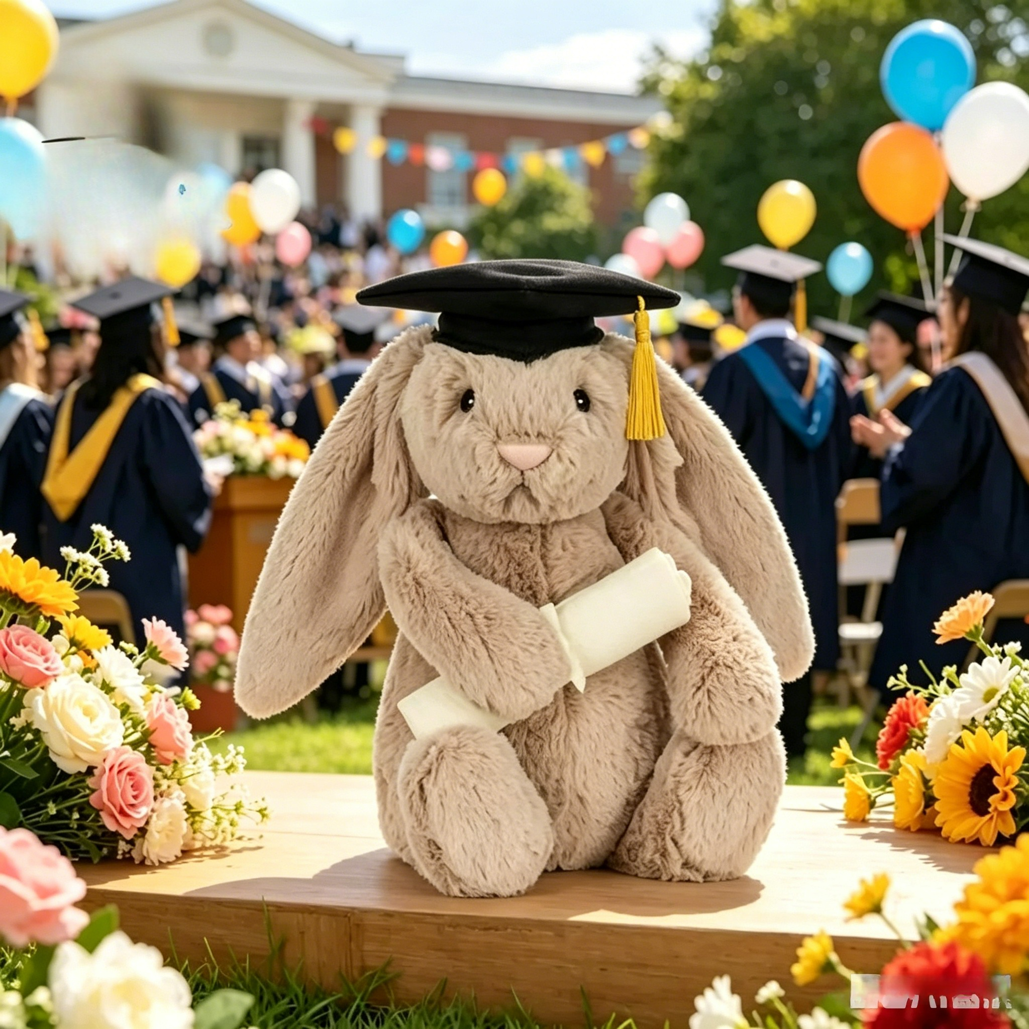 Shy Bunny Graduation Outfit Gr - Party Games Birthday recension och pris