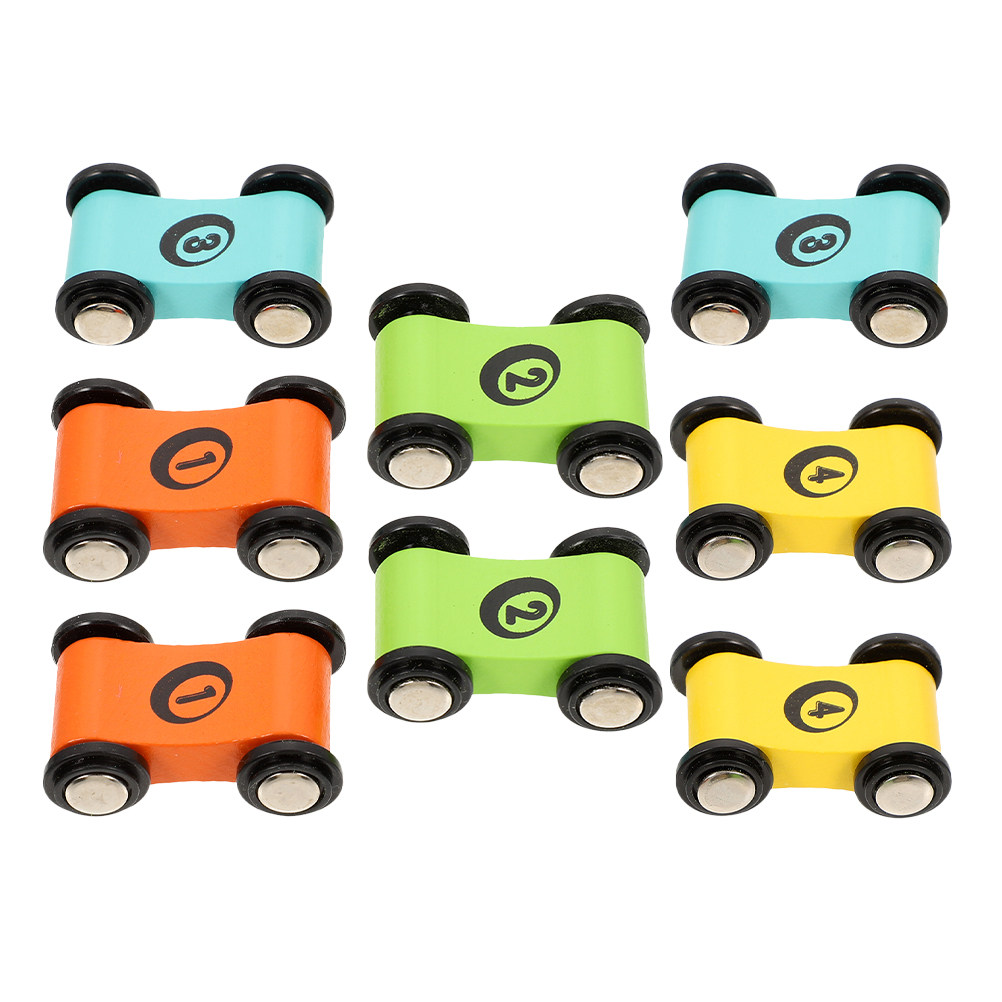 8Pcs Kids Wooden Race Car Mini - Party Games Mini recension och pris