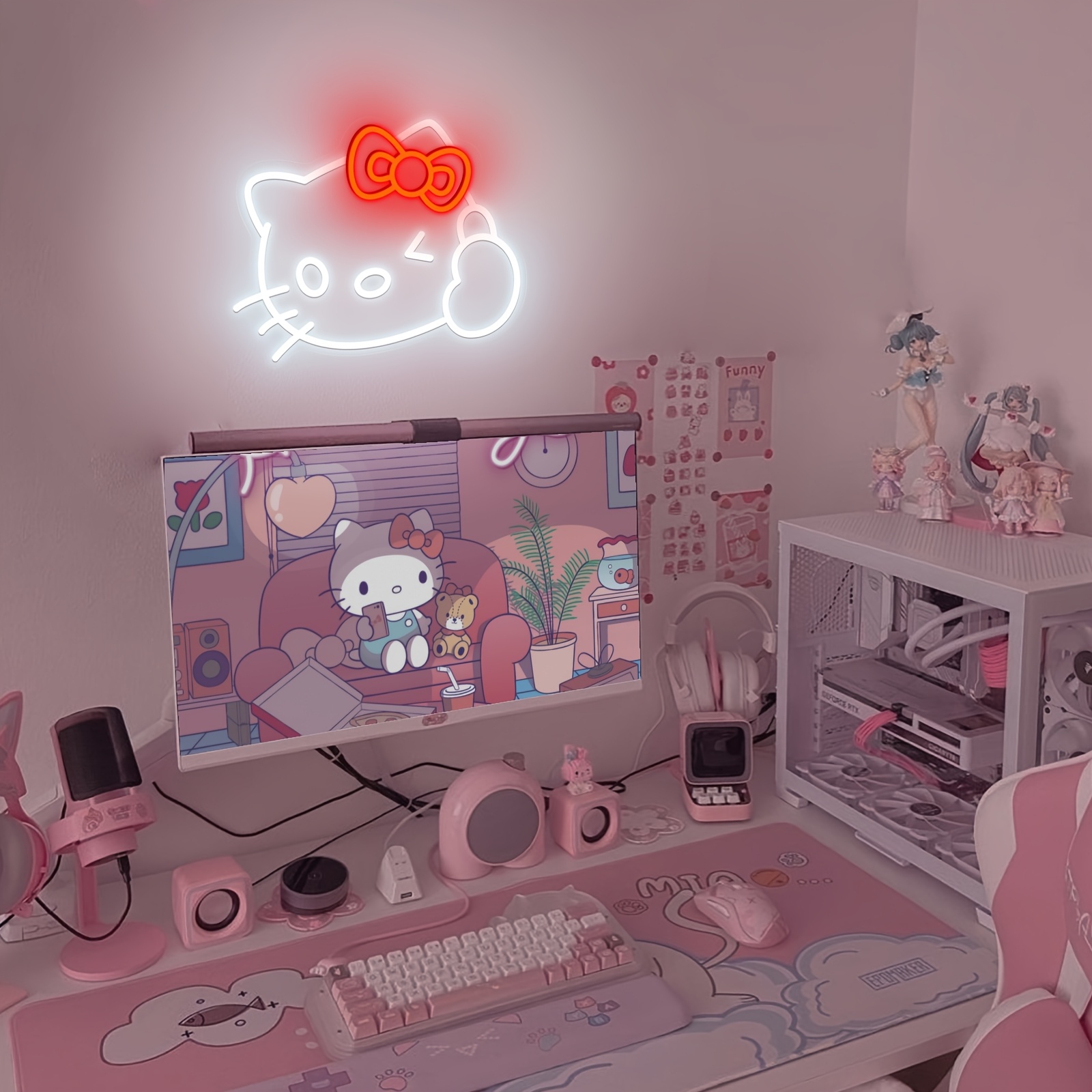 Hello Kitty LED Neon Sign Wall - Play Friends Party Games recension och pris