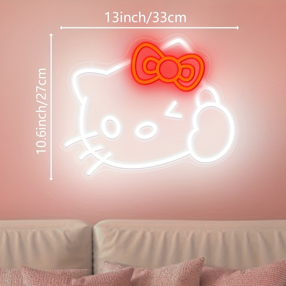 Hello Kitty LED Neon Sign Wall - Play Friends Party Games recension och pris