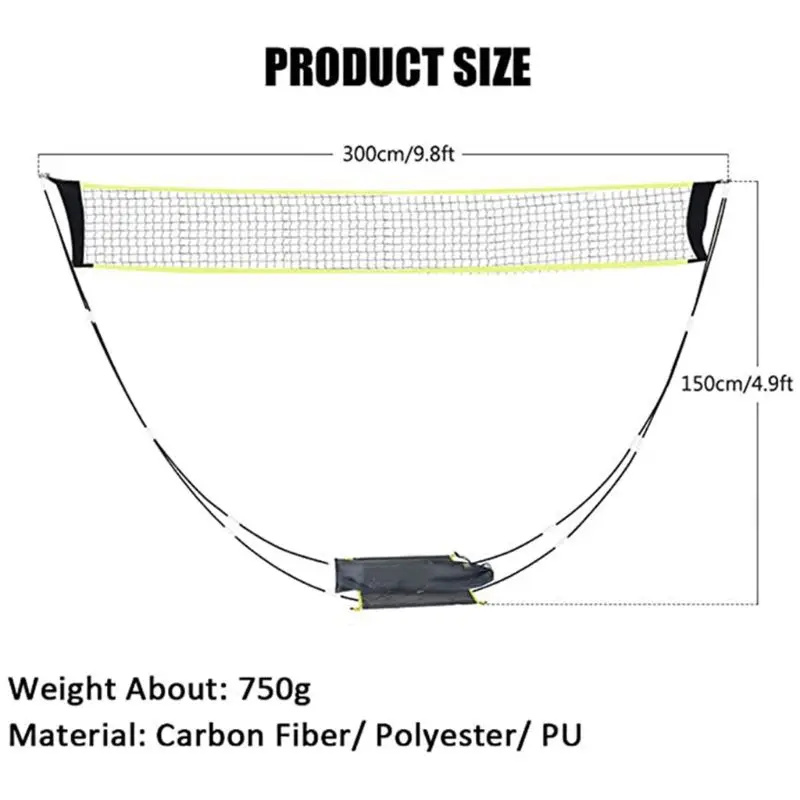 Foldable Badminton Net Set for - Badminton Set Garden recension och pris