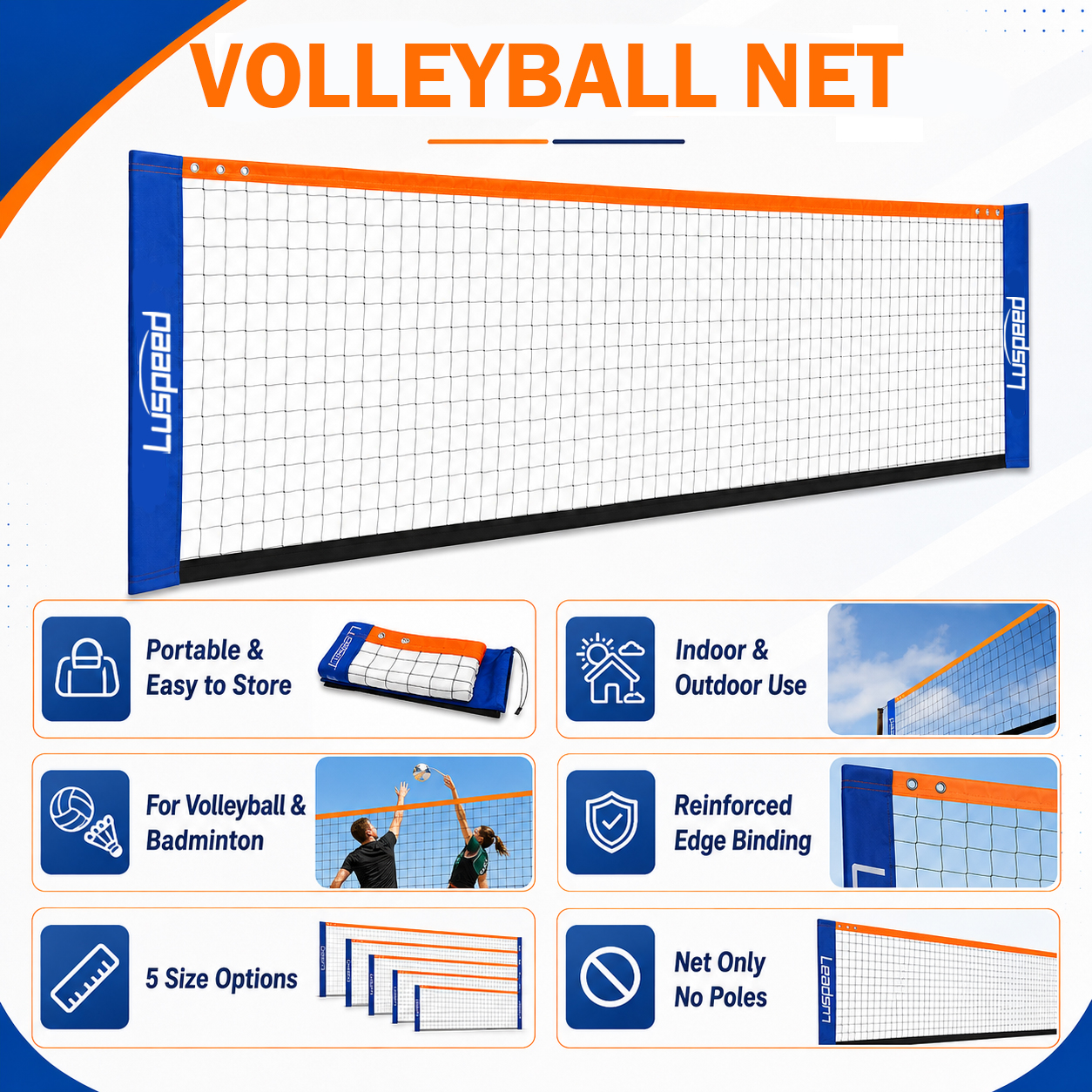 Portable Volleyball Net Outdoo - Badminton Set Garden recension och pris