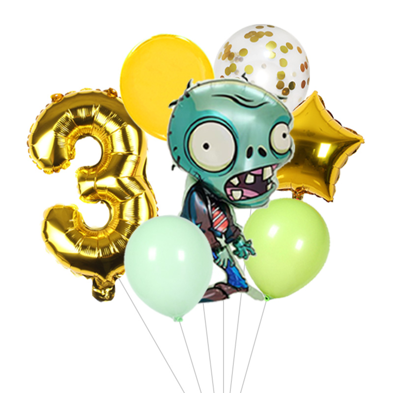 Plants vs Zombies Foil & Latex - Party Games Bunny recension och pris