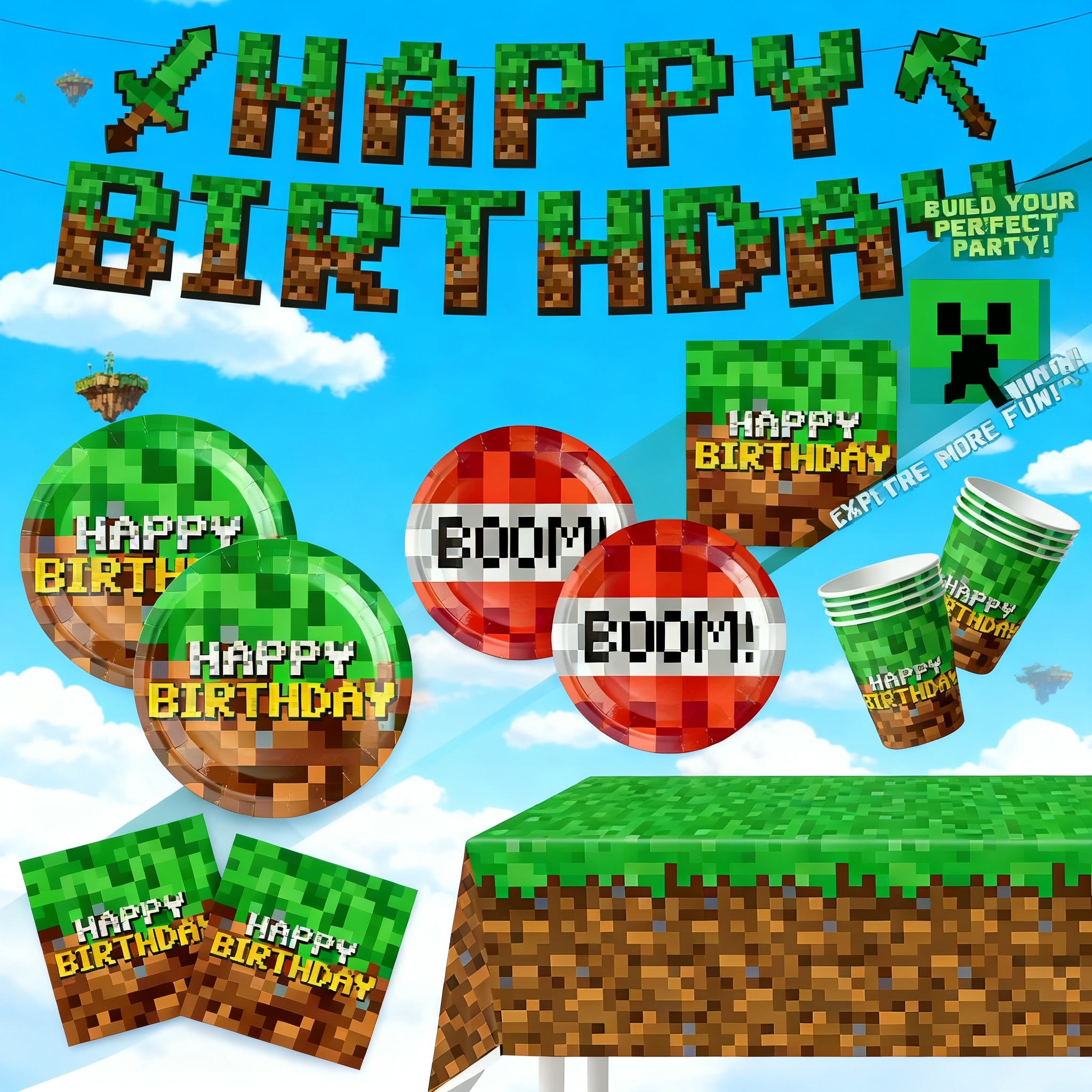Minecraft Themed Birthday Part - Party Games Group recension och pris